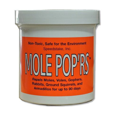 MOLE POP'RS REPELLENT - Naturally Repels Moles, Voles, Gophers, Rabbits, Ground Squirrels, and Armadillos - Non-toxic and Eco-Safe - Eco Living Friendly (ELF Brands)