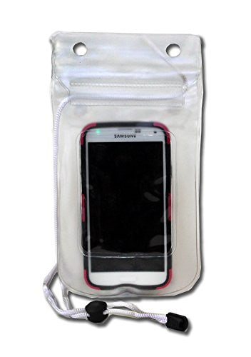 Eco Dry Pack Waterproof Double Sealed Smartphone Clear Case iPhone and Android Adjustable Neck Lanyard