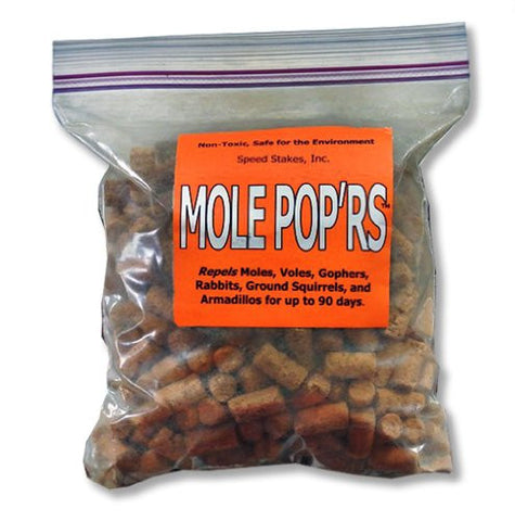 MOLE POP'RS REPELLENT - Naturally Repels Moles, Voles, Gophers, Rabbits, Ground Squirrels, and Armadillos - Non-toxic and Eco-Safe - Eco Living Friendly (ELF Brands)