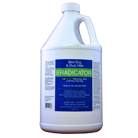 ERADICATOR - Natural Solution for Bed Bug and Dust Mite Control - Ready to Use - 128 Oz / 1 Gallon Refill Bottle - Eco Living Friendly (ELF Brands)