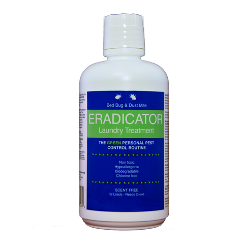 Bed Bug and Dust Mite ERADICATOR Enzyme Laundry Treatment - Ready to Use - RTU 32 fl oz - Eco Living Friendly (ELF Brands)