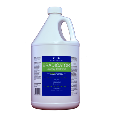 Bed Bug and Dust Mite ERADICATOR Enzyme Laundry Treatment - Ready to Use - RTU 128 fl oz  / 1 Gallon - Eco Living Friendly (ELF Brands)