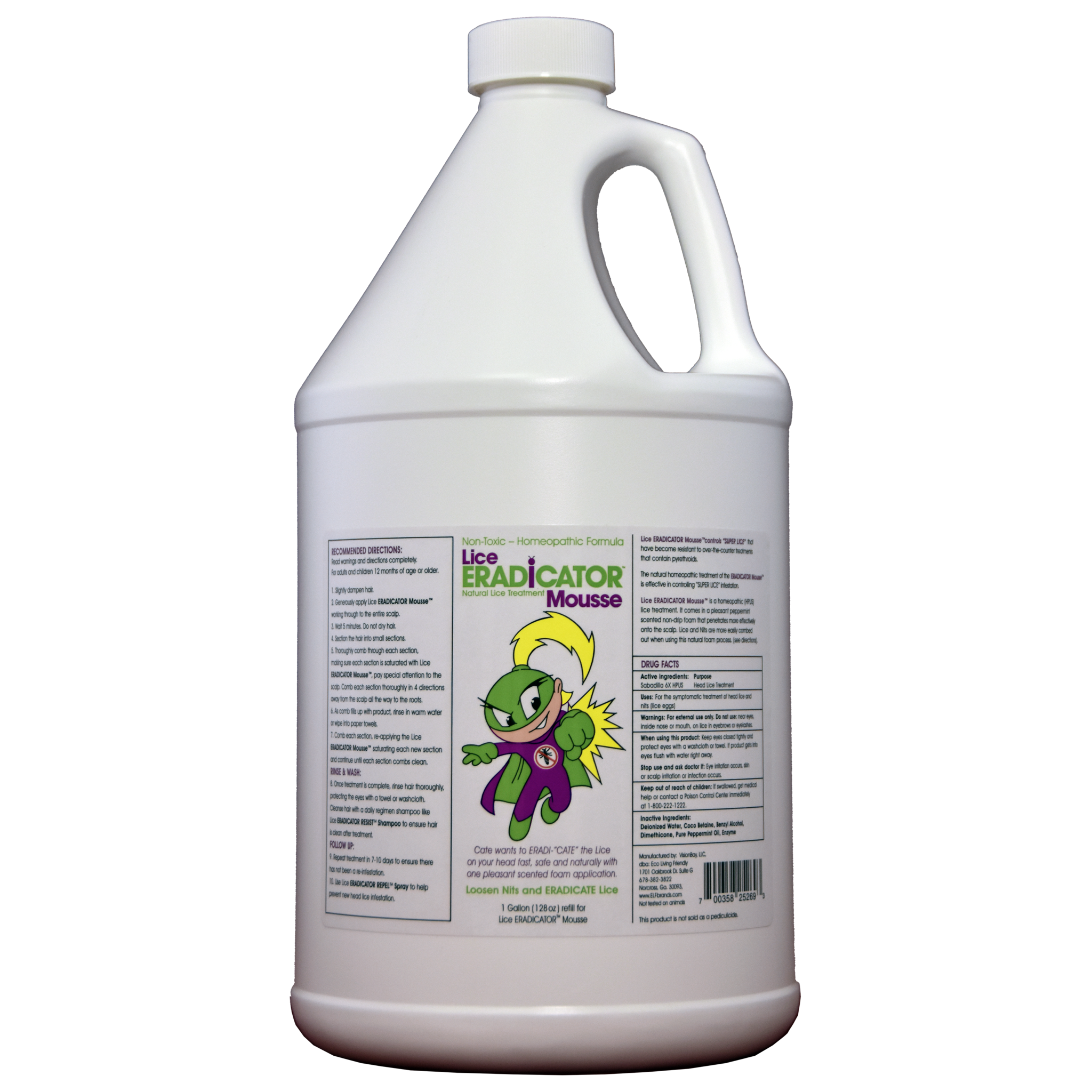 Lice ERADICATOR Mousse - Non-Toxic Foam - Natural Peppermint Formula - - Eco Living Friendly (ELFbrands) Lice ERADICATOR Mousse - Non-Toxic Foam - Natural Peppermint Formula - - Eco Living Friendly (ELFbrands)