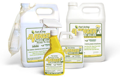 natural herbicides for weeds AVENGER Organic Weed Killer - Biodegradable / Non-toxic - Concentrate