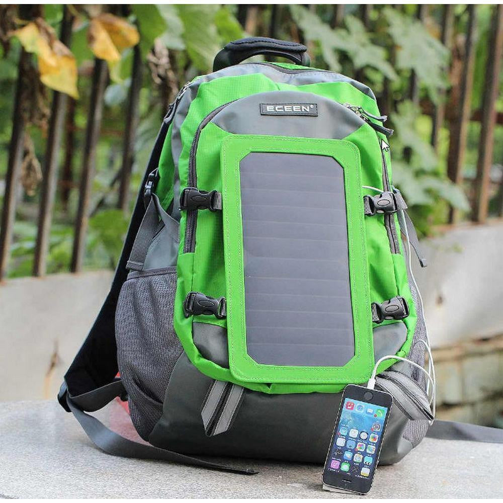 best backpacks for hiking solar panels Green - ECEEN Solar Panel Backpack - 7-Watt Solar Panel Back Pack
