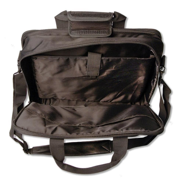 Black SolarGoPack Pro Briefcase - Solar Powered - 6.5 Watt SunPower Solar Panel - 10000 mAh Lithium Ion Battery - Eco Living Friendly (ELF Brands)